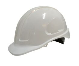 Maxisafe White Unvented Hard Hat - Sliplock Harness
