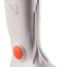 Stimela 'Executive' White Gumboot with Safety Toe