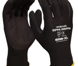 Black Nitrile Coated Synthetic Glove